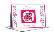 Hearts Clipart Valentine Note Card